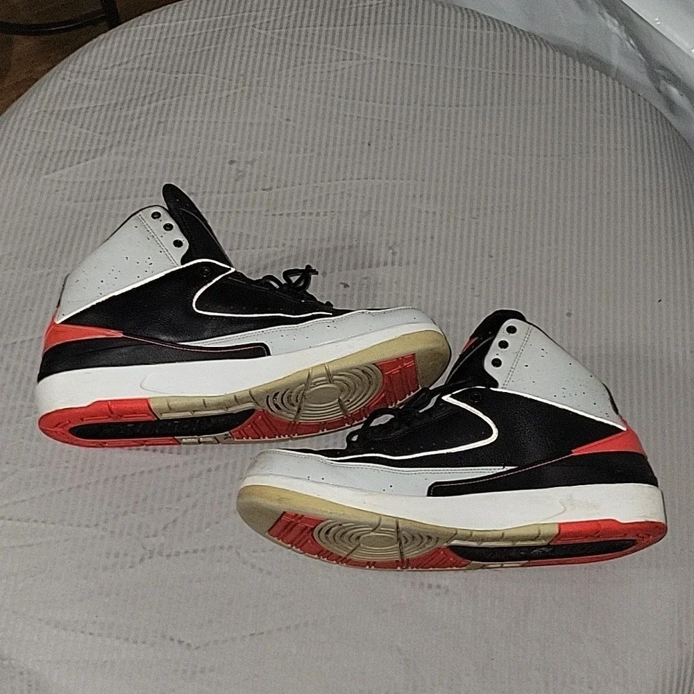AIR JORDAN 2 Retro Infrared 23 Cement Vintage Basketball 11.5 90's Y2K Old Schoo